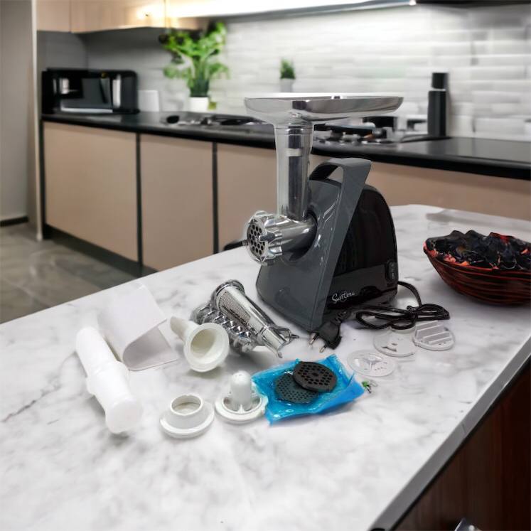 Мясорубка Suntera SMG-5421B 1800 Вт, мясорубка электрическая для мяса, мясорубка для домашней колбасы