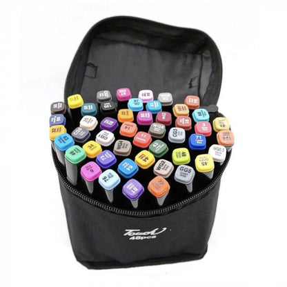 Маркеры для мальчиков 48 шт, Маркеры touch sketch, Набор скетч маркеров для рисования двусторонние