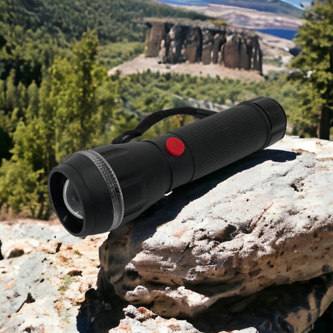 Ручний ліхтарик на батарейках (3хААА) з функцією зуму, кишеньковий міні ліхтар лід ліхтар переносний гарний