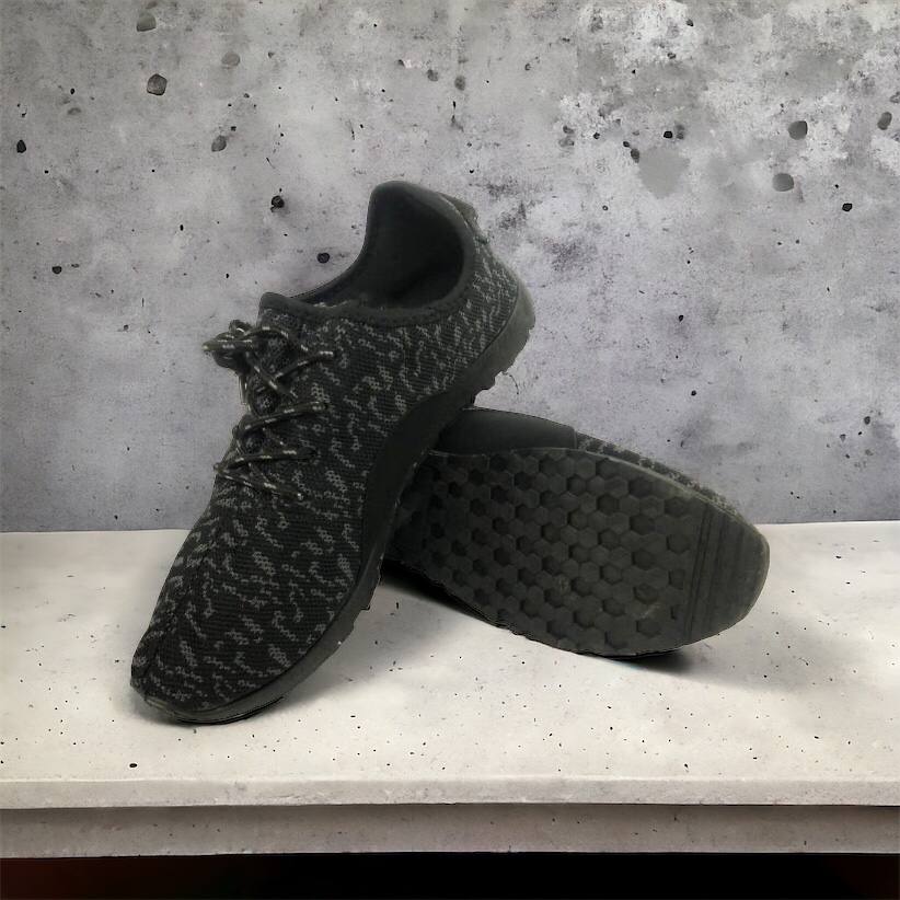 Мужские кроссовки сетка 40 размер. Эспадрильи мужские | Легкие летние черные кроссовки. Модель 74612. Цвет: черный