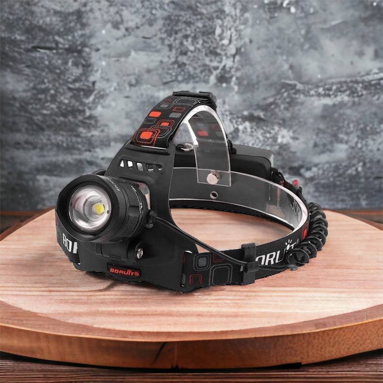 Налобный фонарь Bailong BL-T32-P50, мощный налобный светодиодный фонарик на голову, три режима