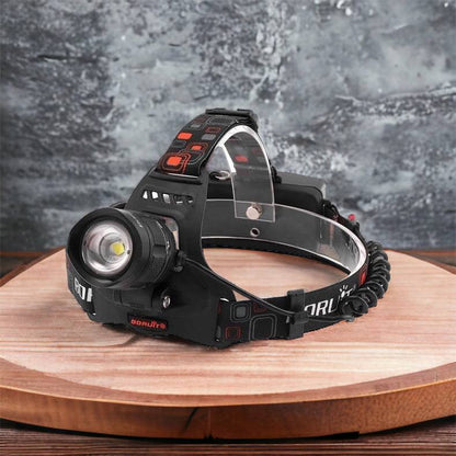 Налобный фонарь Bailong BL-T32-P50, мощный налобный светодиодный фонарик на голову, три режима