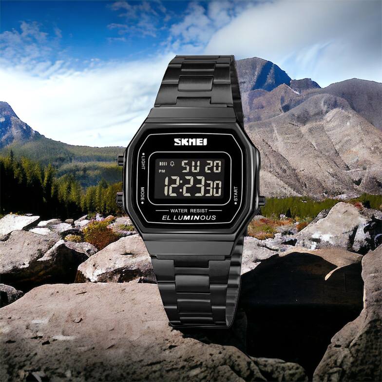 Часы наручные мужские SKMEI 1647BK, оригинальные мужские часы, противоударные часы для военнослужащих