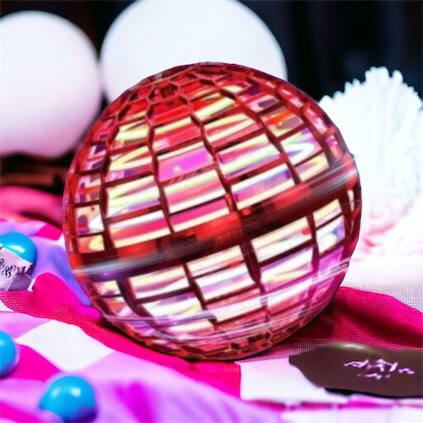 Летающий шар спиннер светящийся FlyNova Pro Gyrosphere игрушка мяч бумеранг, игрушка летающий шар