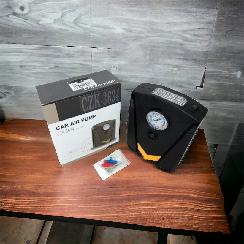 Автомобильный компрессор 12V насос с фонариком, мощный насос для колес автомобиля от прикуривателя