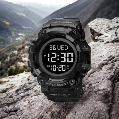 Годинник наручний чоловічий SKMEI 1968BKBK BLACK-BLACK, водостійкий тактичний годинник. Колір: чорний