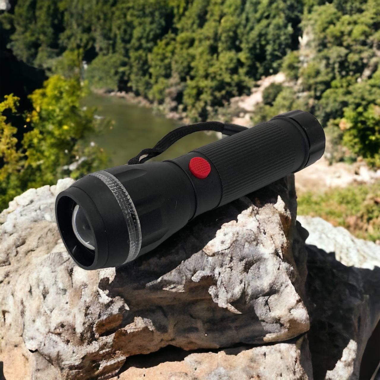 Ручний ліхтарик на батарейках (3хААА) з функцією зуму, кишеньковий міні ліхтар лід ліхтар переносний гарний