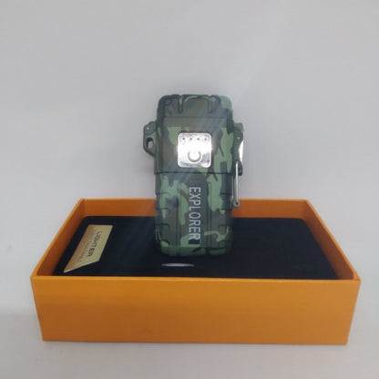 Зажигалка импульсная JL317 Explorer, Ветрозащитная зажигалка, Зажигалка юсб с гравировкой
