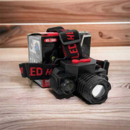 Фонарь налобный Bailong BL-1805 COB XPE аккумуляторный, фонарь на голову для рыбалки, надежный налобный