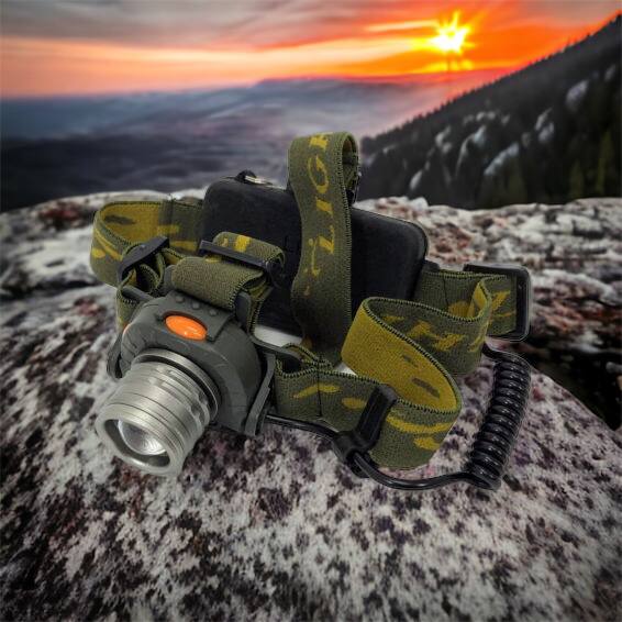 Налобный фонарь тактический Bailong BL-1505 \ 602B SENSOR с датчиком движения, Фонарик налобный led