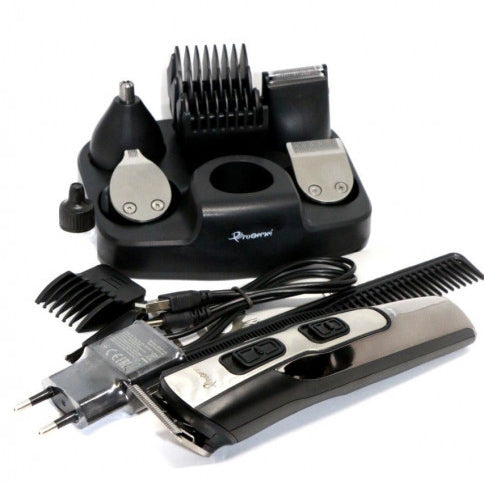 Машинка для стрижки 10в1 GEMEI GM-592, тример для бороды, триммер беспроводной. Цвет: черный