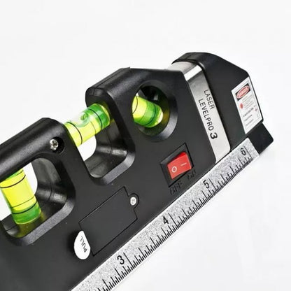 Лазерный уровень Laser Level Pro 3 со встроенной рулеткой, Высокоточный лазерный уровень