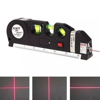 Лазерный уровень Laser Level Pro 3 со встроенной рулеткой, Высокоточный лазерный уровень