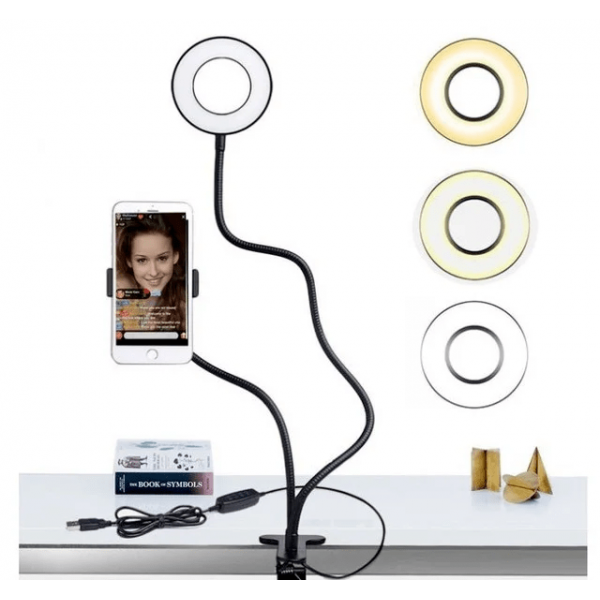 Набор блогера Professional Live Stream, светодиодная кольцевая лампа для селфи, Led лампа кольцевая