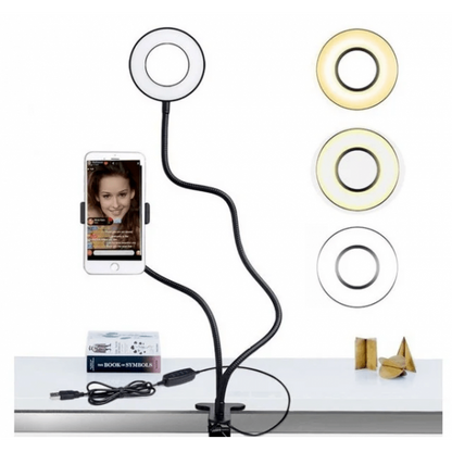 Набор блогера Professional Live Stream, светодиодная кольцевая лампа для селфи, Led лампа кольцевая