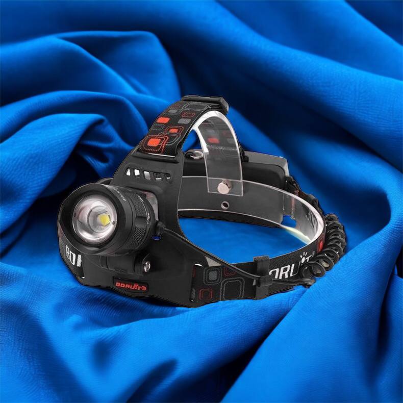 Налобный фонарь Bailong BL-T32-P50, мощный налобный светодиодный фонарик на голову, три режима