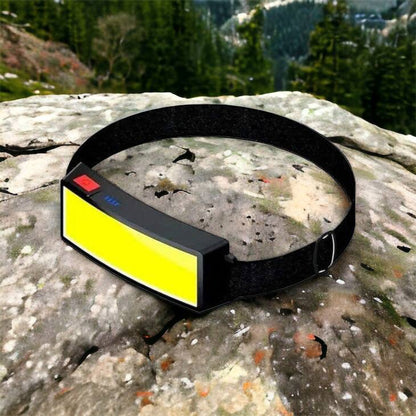 Налобный фонарик яркий рассеивающий для СТО Bailong BL-F007-COB, 3 режима, водостойкий, зарядка от USB