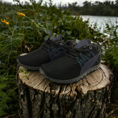 Спортивные кроссовки мужские летние из сетки 40 размер. Летние кроссовки сетка. Модель 24112. Цвет: черный