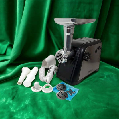 Мясорубка Rainberg RB-672 3000W электрическая с реверсом и соковыжималкой, мясорубка электрическая металл