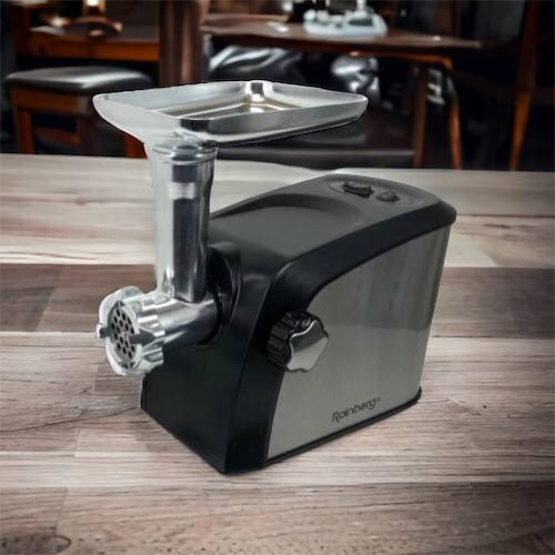 Электрическая мясорубка Rainberg RB-673 с соковыжималкой и шинковкой 9 насадок 3000W с реверсом