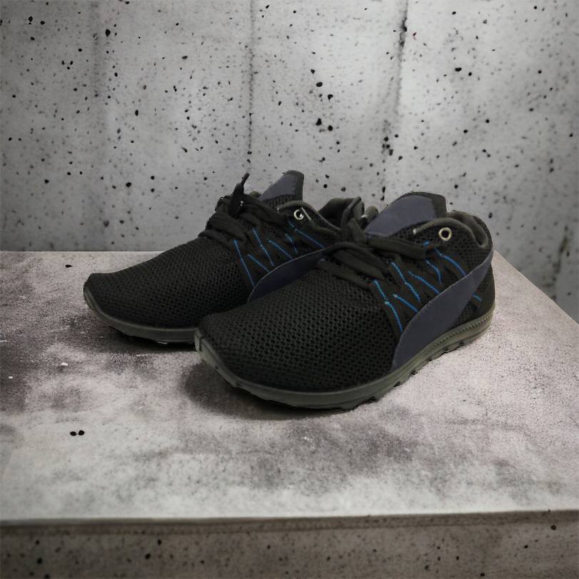 Спортивные кроссовки мужские летние из сетки 40 размер. Летние кроссовки сетка. Модель 24112. Цвет: черный