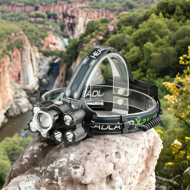 Яркий светодиодный налобный фонарь Bailong Police BL-T78 5 led белый, налобный фонарик с usb зарядкой