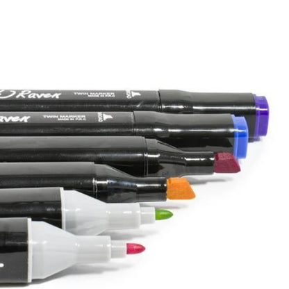 Скетч маркеры 24 шт, Набор двухсторонних маркеров sketch, Специальные фломастеры для рисования