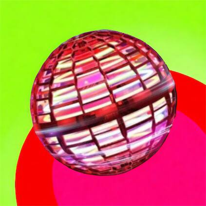 Летающий шар спиннер светящийся FlyNova Pro Gyrosphere игрушка мяч бумеранг, игрушка летающий шар