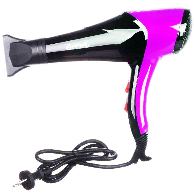 Фен GEMEI GM-1766 2.6кВт АС, женский фен для волос, электрофен для волос. Цвет: фиолетовый