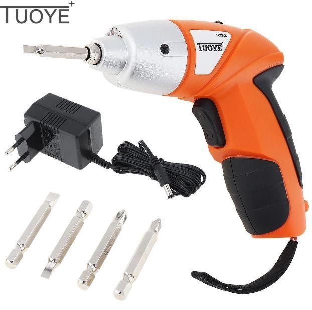 Шуруповерт отвертка Электрическая PRO TUOYE с битами и адаптером, электро шуруповерт, компактный легкий
