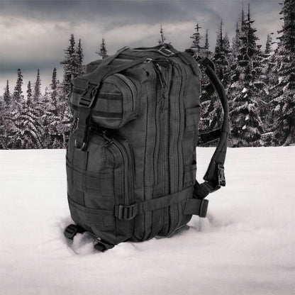 Тактический рюкзак Tactic 1000D для военных, охоты, рыбалки,  походов, путешествий и спорта. Цвет: черный
