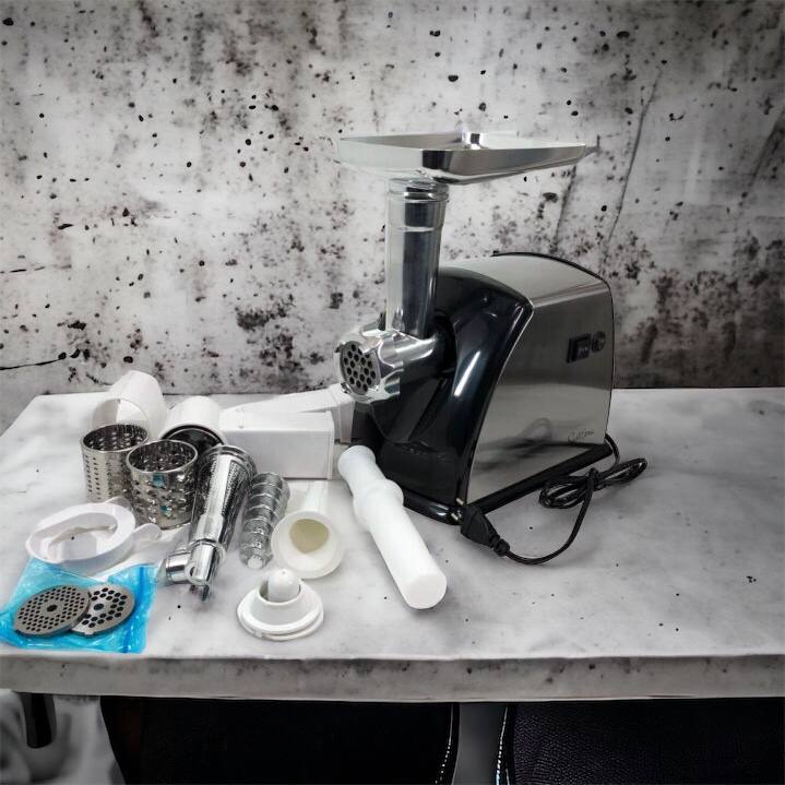 Мясорубка Suntera SMG-5454SS, Кухонная мясорубка, Мясорубка электрическая металл, Мясорубка-соковижималка