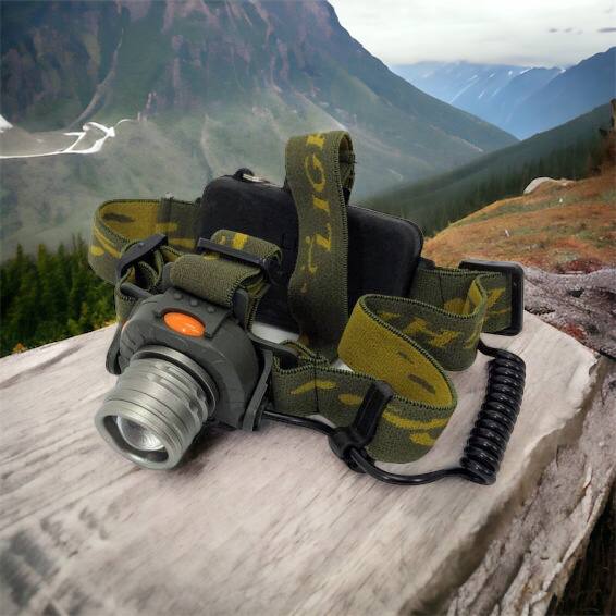 Налобный фонарь тактический Bailong BL-1505 \ 602B SENSOR с датчиком движения, Фонарик налобный led