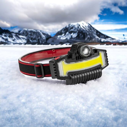 Налобный фонарик Bailong BL-W685-LTS+COB+RGB, 5 режимов, водостойкий, ударостойкий, USB кабель Type-c