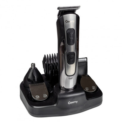Машинка для стрижки 10в1 GEMEI GM-592, тример для бороды, триммер беспроводной. Цвет: черный