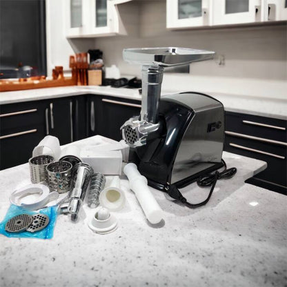 Мясорубка Suntera SMG-5454SS, Кухонная мясорубка, Мясорубка электрическая металл, Мясорубка-соковижималка