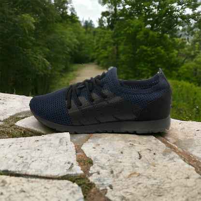 Кроссовки лето сетка мужские 40 размер | Текстильные кроссовки сеткой | Модель 41373. Цвет: синий