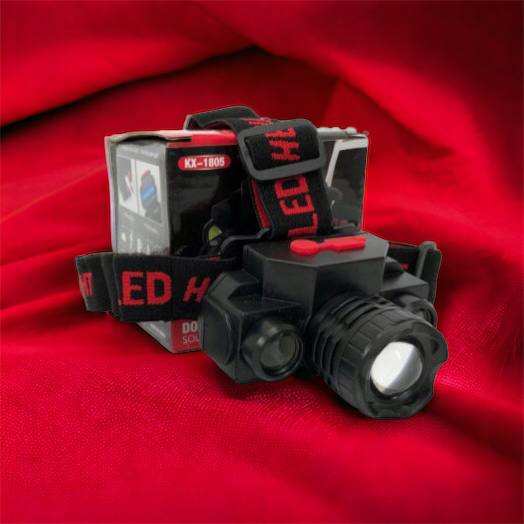 Фонарь налобный Bailong BL-1805 COB XPE аккумуляторный, фонарь на голову для рыбалки, надежный налобный