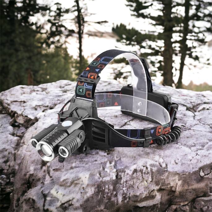 Фонарь налобный W602-T6-2XPE Bike с велокреплением 2x18650, светодиодный фонарь на лоб, сверхмощный