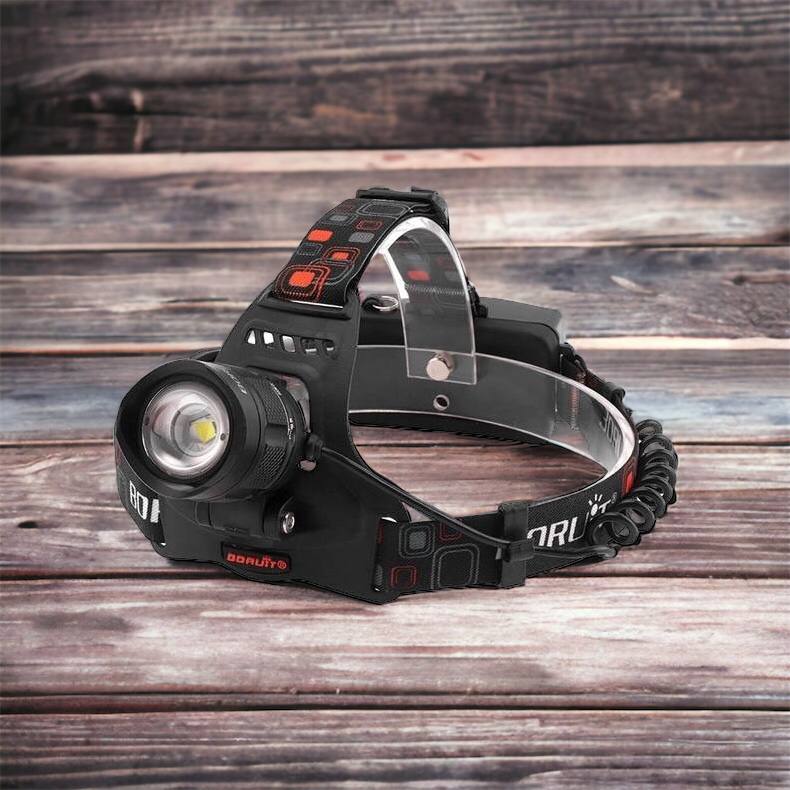 Налобный фонарь Bailong BL-T32-P50, мощный налобный светодиодный фонарик на голову, три режима