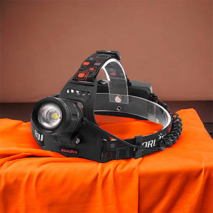 Налобный фонарь Bailong BL-T32-P50, мощный налобный светодиодный фонарик на голову, три режима