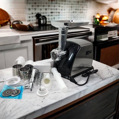 Мясорубка Suntera SMG-5454SS, Кухонная мясорубка, Мясорубка электрическая металл, Мясорубка-соковижималка