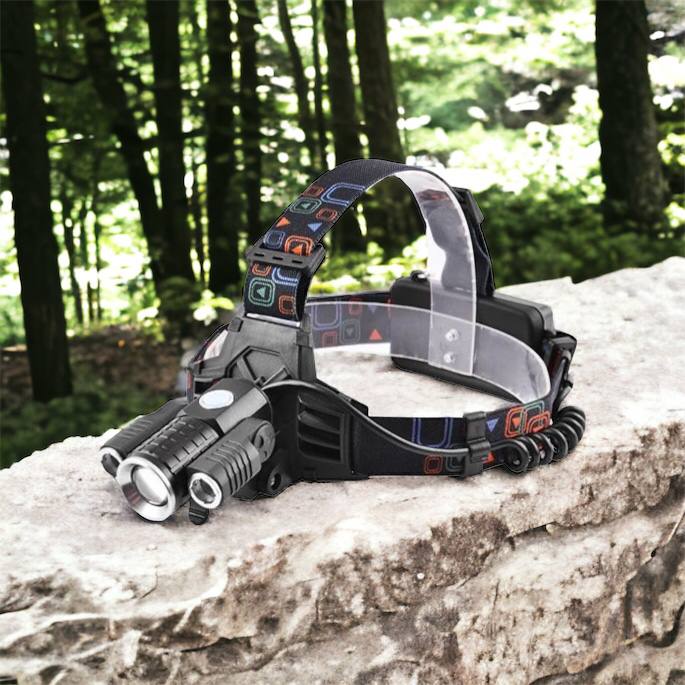 Фонарь налобный W602-T6-2XPE Bike с велокреплением 2x18650, светодиодный фонарь на лоб, сверхмощный