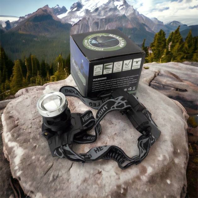 Фонарик на голову Bailong BL-8070-P50, LED налобный аккумуляторный фонарь, фонарь на голову для рыбалки