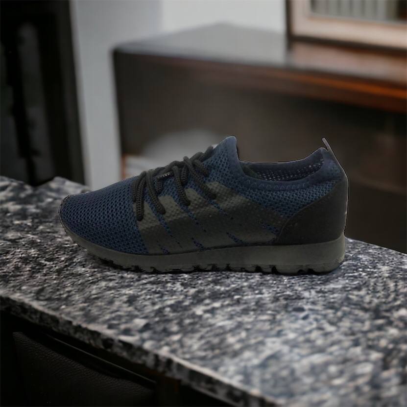 Кроссовки лето сетка мужские 40 размер | Текстильные кроссовки сеткой | Модель 41373. Цвет: синий