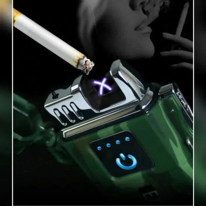 Зажигалка импульсная JL317 Explorer, Ветрозащитная зажигалка, Зажигалка юсб с гравировкой