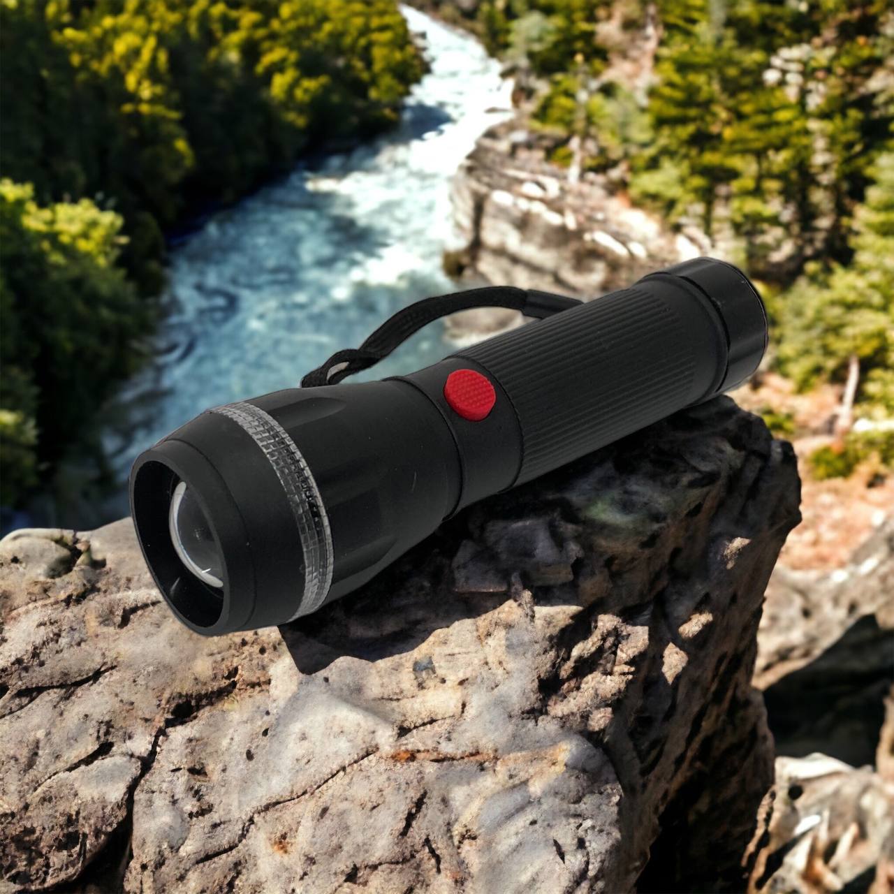 Ручний ліхтарик на батарейках (3хААА) з функцією зуму, кишеньковий міні ліхтар лід ліхтар переносний гарний