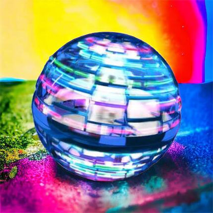 Летающий шар спиннер светящийся FlyNova Pro Gyrosphere игрушка мяч бумеранг, игрушка летающий шар