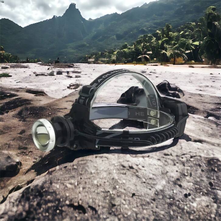 Фонарик на голову Bailong BL-8070-P50, LED налобный аккумуляторный фонарь, фонарь на голову для рыбалки