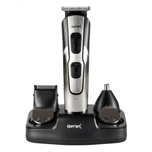 Машинка для стрижки 10в1 GEMEI GM-592, тример для бороды, триммер беспроводной. Цвет: черный